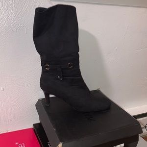Black Heel Winter Booties